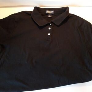 Lands End kids xl 18 20 black polo